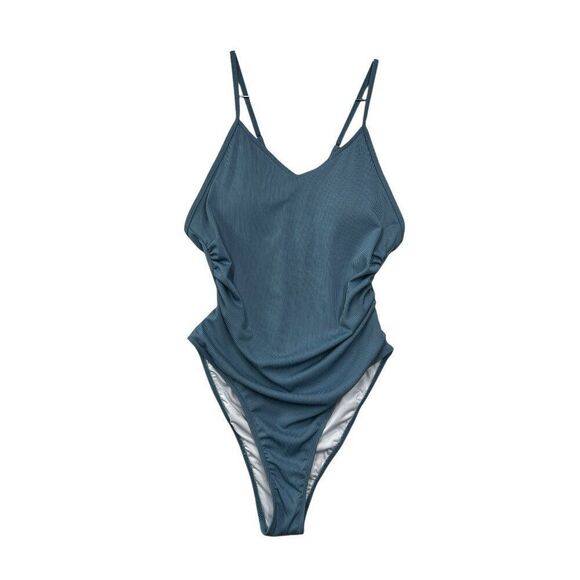 Women's Size Large High Cut One Piece Swimsuit - Picture 7 of 8